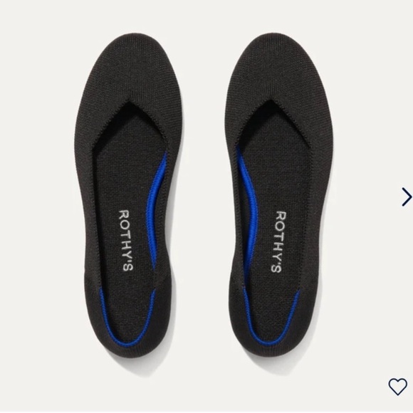 Rothy's Shoes - Rothy’s Black Knit Round Toe Classic Ballet Flat Shoes Size 9